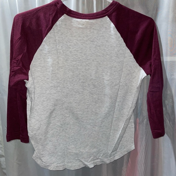 Divided 3/4 sleeve baseball tee - Picture 2 of 3